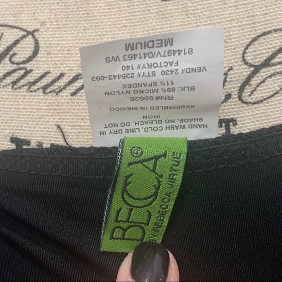 BECCA 2 Piece Swimsuit Bikini w/ Ruched Swim Skirt - Picture 7 of 7